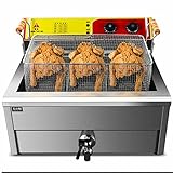 Friteuse mit Herausnehmbarem Ölbehälter, Fritteuse Im Angebot, Frittiertopf mit Korb und Deckel,...