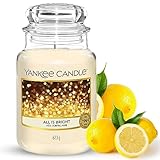 Yankee Candle Duftkerze im Glas (Große Kerze im Glas) | All is Bright | Brenndauer bis zu 150...