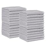 Amazon Basics Gesichtshandtücher für Badezimmer, 100 % Baumwolle, besonders saugfähiger...