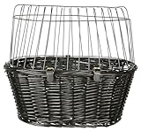 TRIXIE Hundekorb für das Fahrrad vorne bis 5 kg 50 × 41 × 35 cm - gewobener Hundefahrradkorb für...