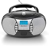 KARCHER RR 5025-B tragbares Radio, CD-Player mit Netz-und Batteriebetrieb, UKW-Radio mit...