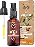 BIONOBLE Jojobaöl Bio Kaltgepresst 100% Rein - Reguliert Sebum, Pflegt Sanft, Anti-Pickel -...