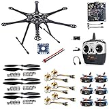 QwinOut KK Board+Upgrade Hexacopter 6-axle Frame Kit with Landing Gear +ESC+Motor+RX&TX+Propellers