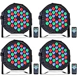ZHENNBY Par Licht Bühnenlicht, 36 LED RGB Partylicht Strahler Discolicht DMX Scheinwerfer mit...