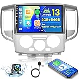 2+64GB Android 13 Autoradio für Nissan NV200 2014 Radio Wireless Carplay Android Auto, 9 Inch IPS...