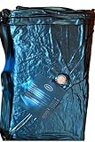 WABEZU Einzelner Dual Wasserkern Vinyl Wasserbettmatratze 90x200 cm blau für 180x200 cm Softside...