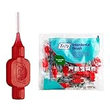 TePe Interdental Brush, Original, Red, 0.5 mm/ISO 2, 20pcs, plaque removal, efficient clean between...