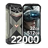 DOOGEE VMAX PRO Outdoor Handy 5G, 512GB ROM+32GB RAM, 22000mAh Outdoor Smartphone Ohne Vertrag...