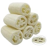 CESHMD 6 Stücke Luffa Schwamm Natürliche, 10cm Luffa Gurke Entfernen Dead Skin zur Körperpflege...