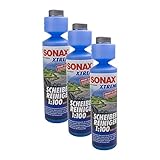 SONAX 3X 02711410 Xtreme ScheibenReiniger 1:100 NanoPro Konzentrat 250ml