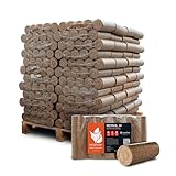 HEIZFUXX Holzbriketts Nestro XL Red Hartholzbriketts Kaminbriketts Ofenbriketts Brennholz Brikett...