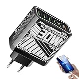 Reiseadapter - Europäischer Reise Adapter Mit USB Ladegerät,Tragbare USB Station Mehrere Ports...