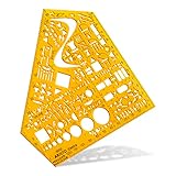 Aristo AH5050 Schablone Elektro (Schaltzeichen für Elektrotechnik und Elektronik, formstabiler PET...