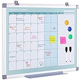 MAKELLO Magnetisches Whiteboard Monatsplaner, Planungstafel, Trocken Abwischbar, für Zuhause,...