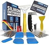 STONE REEF Silikonentferner Set Werkzeug zum silikonentfernen - Inkl. Fugenmesser, Fugenhai,...