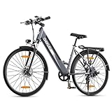 Qekud 26 Zoll E-Bike Herren/Frauen Elektrofahrrad mit 36V/13Ah Li-Ion Akku 250...