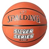 Spalding - Silver Series - Basketball - Größe 5 - Basketball - Zertifizierter Ball - Material...