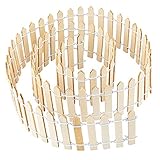 Ideen mit Herz Mini-Holzzaun | 90cm lang | zuschneidbar | kleiner Zaun zum Basteln & Dekorieren |...