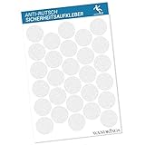 Wandkings Anti-Rutsch-Sticker 28 Stück Klebepunkte 4,8 cm Durchmesser für Sicherheit in Badewanne...