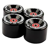 FunTomia 4 Stück Longboard/Skateboard/Mini-Board Rollen (Big Wheels) in 65x45mm 80A inkl. Mach1®...