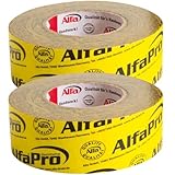 Alfa 2x Spezialklebeband 60 mm x 25 m - luftdichte Verklebung Dampfbremsen/Dampfsperren,...