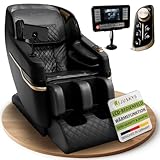 Juskys Massagesessel Naxos, elektronisch mit LCD-Bedienfeld, USB, Bluetooth, Airbags, Rollenmassage,...
