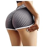 Gym Shorts Damen Cycling Shorts Women's Short Shorts Under Dress High Waist Sports Shorts Tummy...