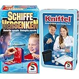 Schmidt Spiele 49092 Schiffe versenken, Reise-und Familienspiel, bunt & 51203 Kniffel, Bring Mich...