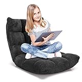 RELAX4LIFE Bodenstuhl Faltbar, Lazy Sofa, Meditationsstuhl, Bodensessel mit Verstellbarer Lehne,...