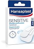 Hansaplast Sensitive Pflaster 20 Strips, hautfreundliche und hypoallergene Wundpflaster, Pflaster...