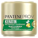 Pantene Pro-V Miracles Glatt & Seidig Keratin Reconstruct Haarmaske (300 ml) für Widerspenstiges...