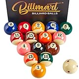 Billmart Premium Billardkugeln Billardtisch Zubehör 5,4 cm Regulärgröße 16 Billardbälle...
