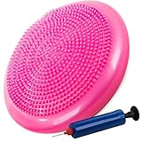 ORMUS Sinnesscheibe, Balancekissen Sensorisches Ballkissen 34 cm, Mit Luftpumpe, Blau ohne Pumpe....