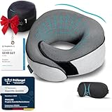 Proglobe Nackenkissen Flugzeug, Reisekissen 100% Memory Foam, Orthopädisches Nackenhörnchen, Ideal...
