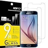 NEW'C 2 Stück, Panzer Schutz Glas für Samsung Galaxy S6, Frei von Kratzern, 9H Härte, HD...