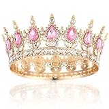 FAINCA Prinzessin Krone Mädchen mit Strasssteinen Diadem Haarschmuck Krone Geburtstag für Mädchen...