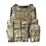 HYCOPROT Taktische Weste, 1000D Oxford verstellbare Militär-Airsoft-Weste, für spezielle Mission,...
