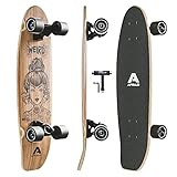 Apollo Mini-Longboard | Midi Cruiser als Komplett-Board, 70cm (30x8) | wendiges Kick Tail Mini...