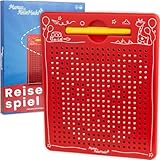 SULOLI Magnetische Zeichentafel,Zaubertafel,Pädagogisches Zeichentablett,Magnet Spiel mit Kugeln...