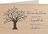 myZirbe Holzkarte - BAUM DES LEBENS - 100% handmade in Österreich - Postkarte, Geschenkkarte,...