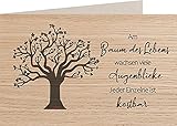 myZirbe Holzkarte - BAUM DES LEBENS - 100% handmade in Österreich - Postkarte, Geschenkkarte,...