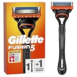 Gillette Fusion 5 Nassrasierer Herren, TESTSIEGER VON GILLETTE BEI STIFTUNG WARENTEST Rasierer + 1...