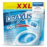 DRAXUS 60x Spülkasten Tabs I Wasserkastenwürfel für den Spülkasten im XXL Pack I Färbt das...
