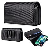 Dual Phone Holster, Handy Metall Gürtelclip Loop Pouch Wallet Case für iPhone 16 Pro Max Samsung...