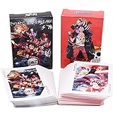 FYDZBSL 2er-Pack One Piece Kartenspiel, Demon Slayer Gesellschaftspiel und Familienspiele,Anime...