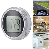 SUNJULY Motorrad Uhr, IP64 Wasserdichte Mini Motorrad Uhr, Paste Stil mit Klare Anzeige Digital Uhr...