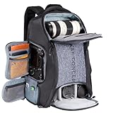 K&F Concept Kamerarucksack wasserdicht Fotorucksack für Canon Nikon Sony Spiegelreflexkameras,...