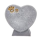 Herzförmig - Tiergrabstein - DIY Harzhund -Haustier -Gedenkstein für die Dekoration im...