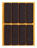 peha Filzgleiter - Parkettgleiter selbstklebend, eckig, 15x45 mm, braun (8 Stück)