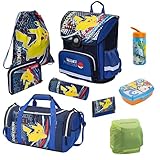 Familando Pokemon Schulranzen für die 1. Klasse · Schultasche mit Pikachu für Jungen und Mädchen...
